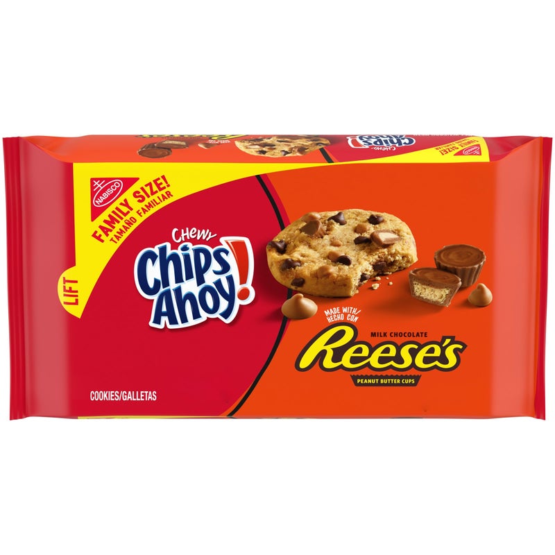 Chips Ahoy NABISCO CHIPS AHOY! Peanut Butter Cup Chocolate Cookies, Family Size, 14.25 Ounce (Pack of 1) - Image 1